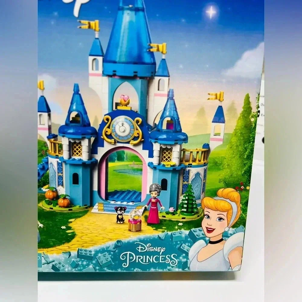 LEGO Disney Princess Cinderella and Prince Charming's Castle 43206 Doll House,